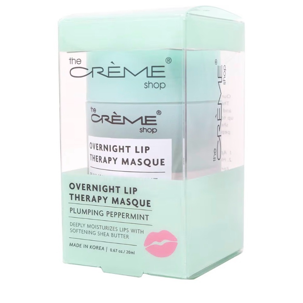 The Crème Shop Overnight Lip Therapy Masque, Plumping Peppermint